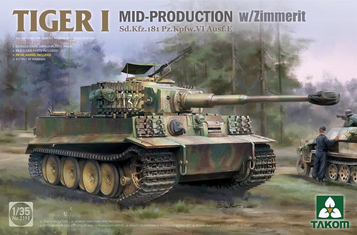 Produktbild Takom Tiger I Mid-Production w/Zimmerit Sd.Kfz.181 Pz.Kpfw.VI Ausf.E