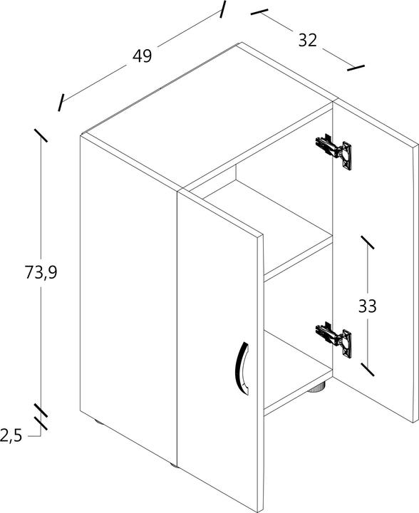 Image du produit VCM Ulas (74 x 49 x 34 cm)