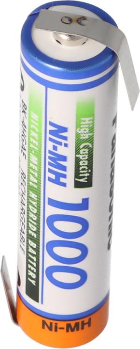 Actual product image Panasonic Akku BK-4HGAE Micro AAA HR-4U NiMH Akku mit Lötfahne Z-Form (1 pcs., AAA, 1000 mAh)