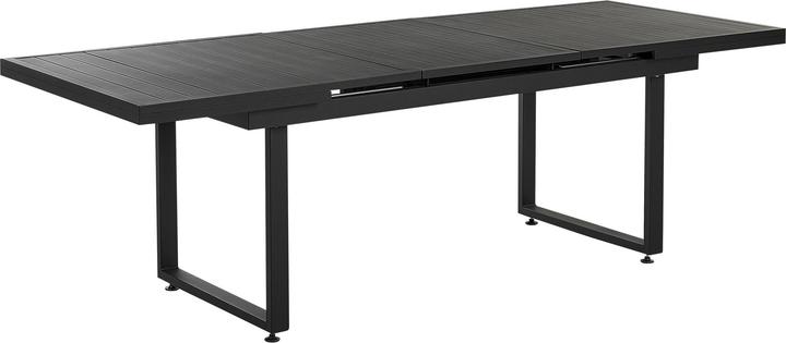 Produktbild Beliani Gartentisch Aluminium schwarz 180 / 240 x 90 cm ausziehbar VALCANETTO (90 cm)