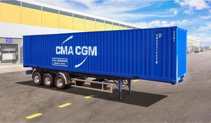 Actual product image 1:24 Container Semitrailer 40Ft