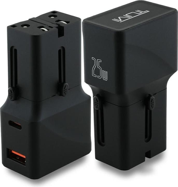 Tumi Power Charger Travel Adapter 25W USB-C / USB-A black (25 W)