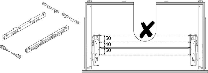 Produktbild Hettich Synchronisation Umlenkung Push to open Silent