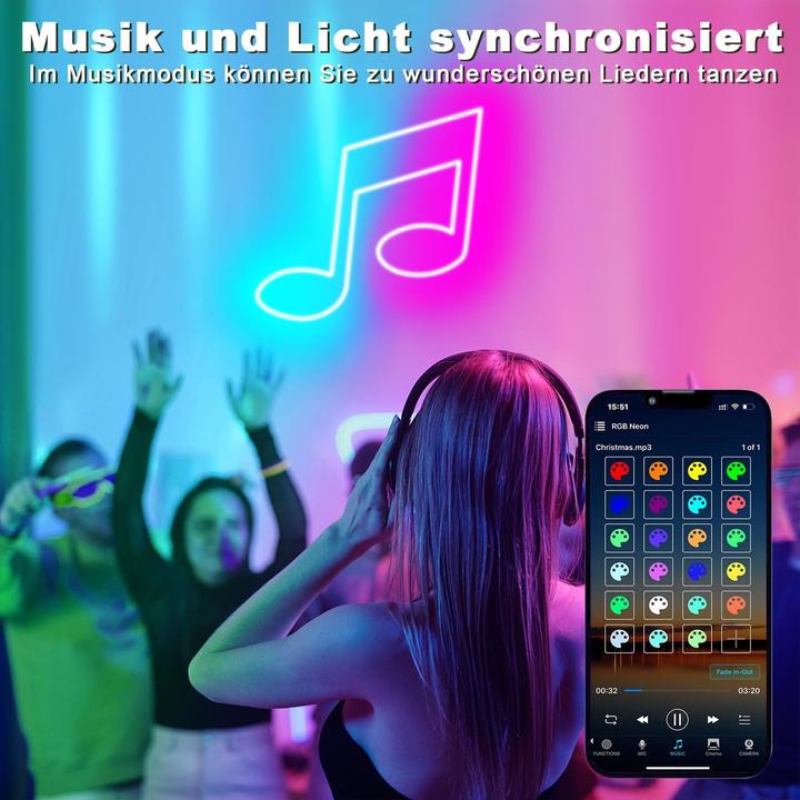 Produktbild LS Neon Strip Set (RGB, 500 cm, Outdoor, Indoor)