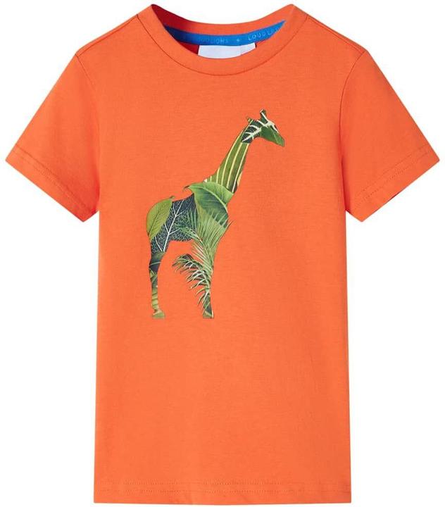 VidaXL Kinder-T-Shirt Hellorange 140,Material: 100 (140)