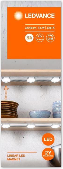 Immagine prodotto Ledvance MAGNETE LINEARE LED 3SPOT 600 SEN 840 (600 lm)
