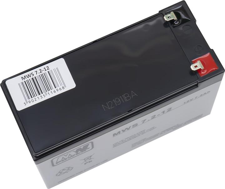 Actual product image Mw Power MWS 7.2-12 UPS battery Sealed lead acid (VRLA) 7.2 Ah