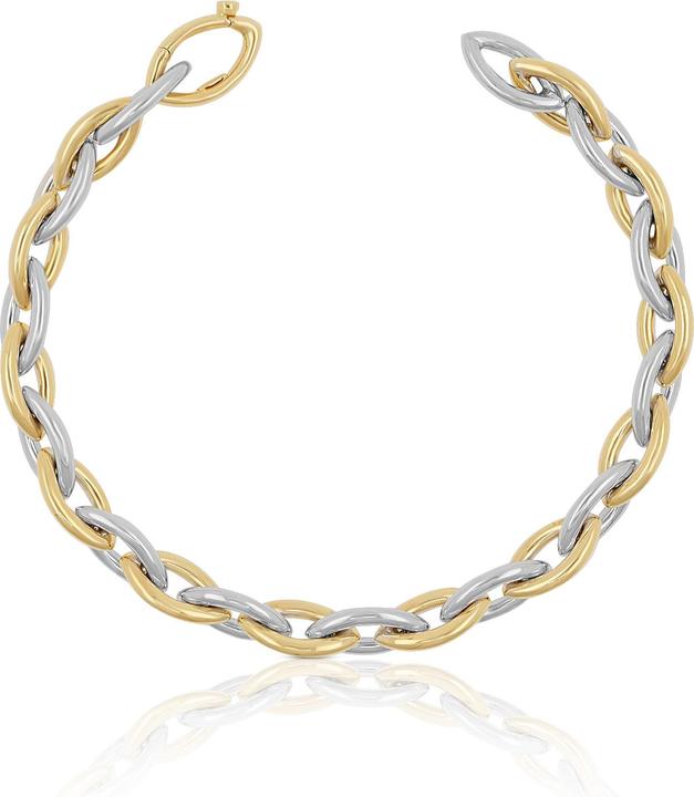 Image du produit Muau Navette (20 cm, 750, Or blanc, Or jaune 18 carats)