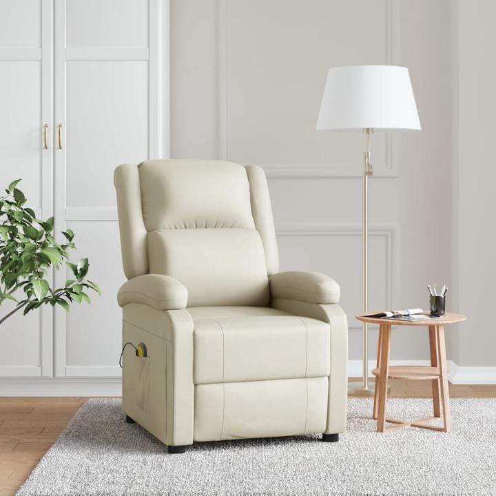 Immagine prodotto VidaXL Sedia da massaggio in similpelle bianca crema