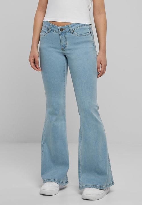 Actual product image Urban Classics Ladies Organic Low Waist Flared Denim (31)
