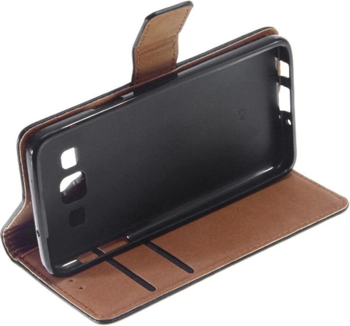 Actual product image OEM Slim Leather Book Case for A3 Galaxy A300 - black 4250710560806 (Samsung Galaxy A3)