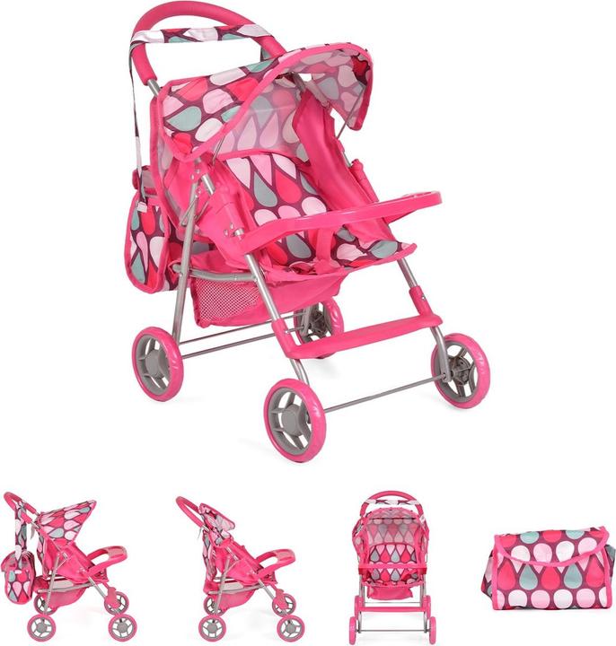 Moni passeggino per bambole, carrozzina per bambole 9617
