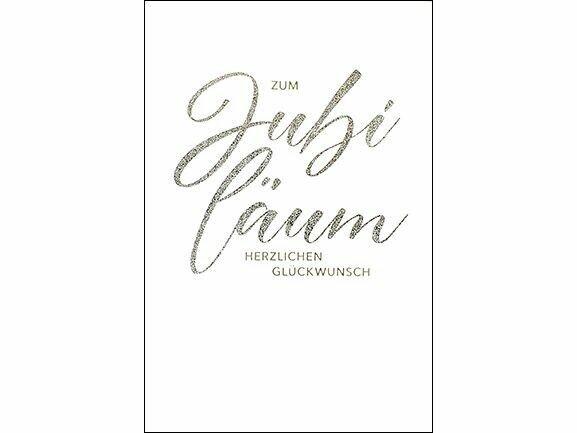Produktbild ABC Glückwunschkarte Jubiläum 12.5 x 17.6 cm (1 Stk.)
