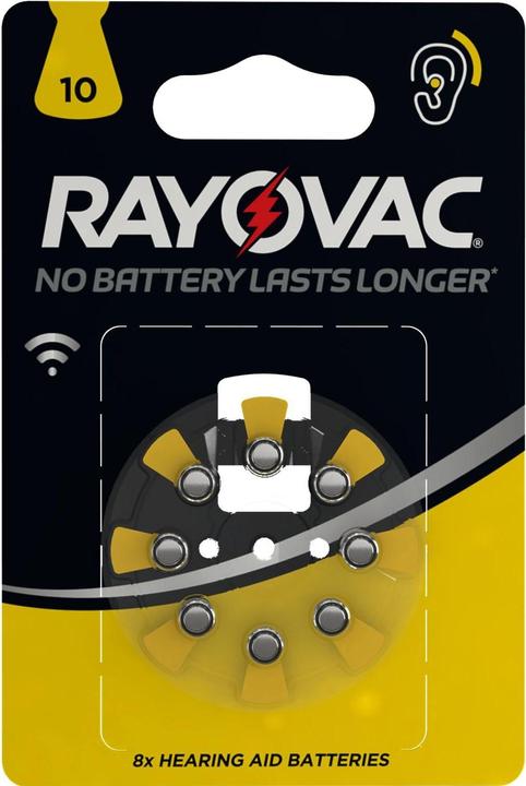 Rayovac 10 (8 pz., A10, 105 mAh)