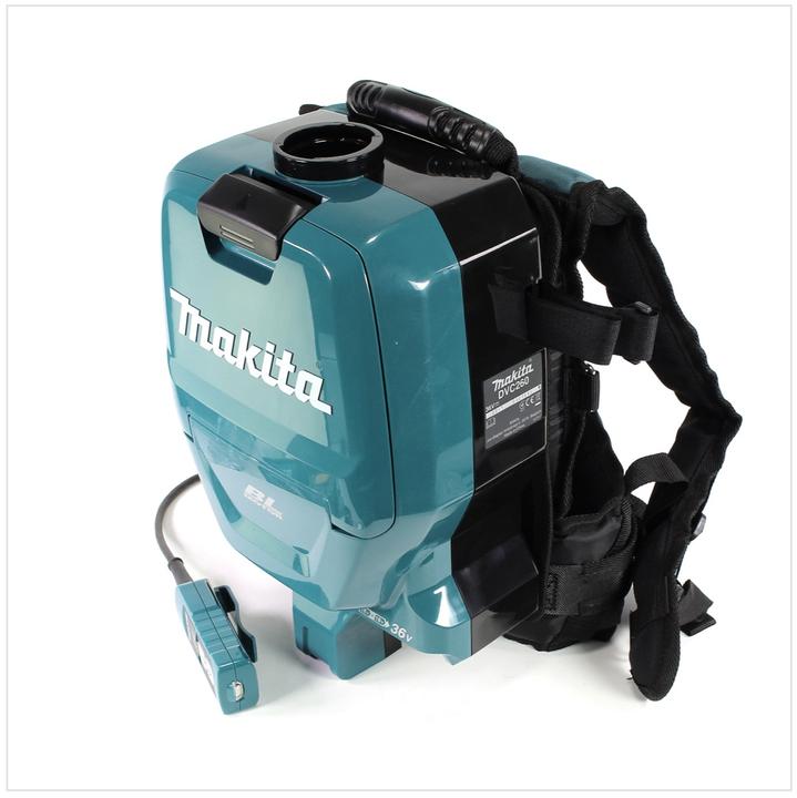Produktbild Makita DVC 260 36V Akku Rucksack Staubsauger (2x 18V) Brushless mit 2x BL1850 B 5,0 Ah Akku (Rückenstaubsauger)