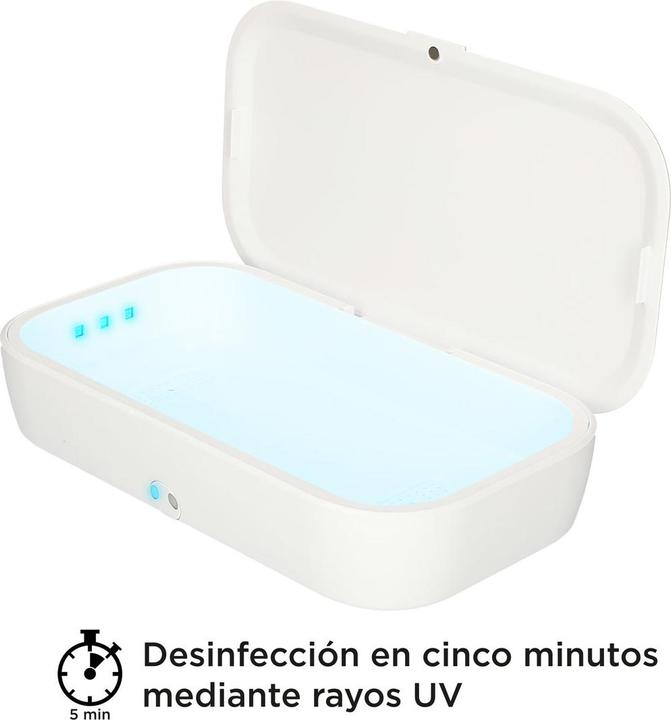 Immagine prodotto KSIX Sterilizzatore UV Light Box con caricatore wireless 10W