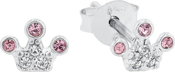 Image du produit Prinzessin Lillifee Boucles d'oreilles pour filles, argent 925 sterling, verre | couronne (Argent 925)
