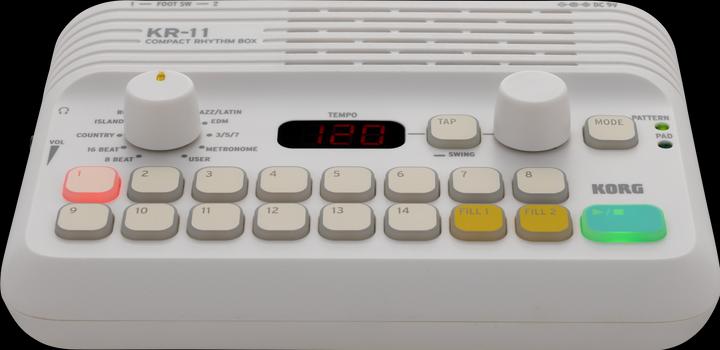 Immagine prodotto Korg Digital Drum, KR-11, 11 Genres, 126 Rhythmen, User Pattern