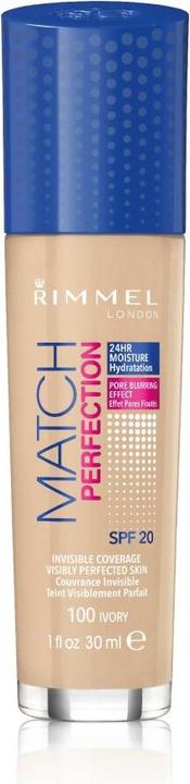 Actual product image Rimmel London Match Perfection SPF20 (100 Ivory)