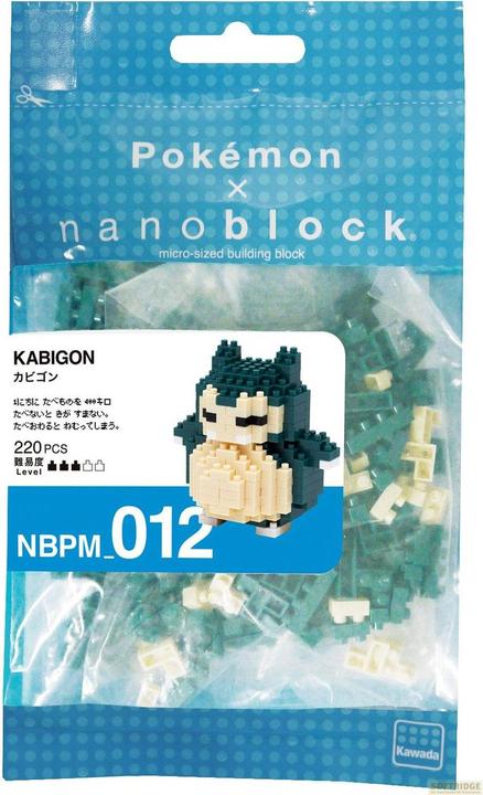 Actual product image Nanoblock Pokemon Snorlax
