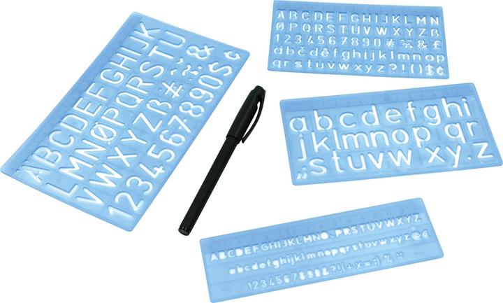 Actual product image Wedo Stencil Set with Pen (118 mm)
