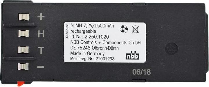 Image du produit AccuCell Akku NBB Nano 2.254.1011 Akku 22501000, Nano 22541000, Nano 22601020 (7.20 V, 1500 mAh)