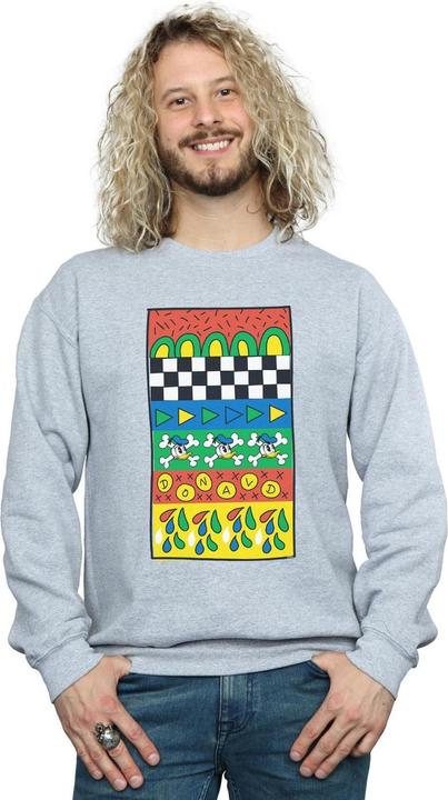 Immagine prodotto Disney Donald Duck Vintage Pattern Felpa Uomo (L)