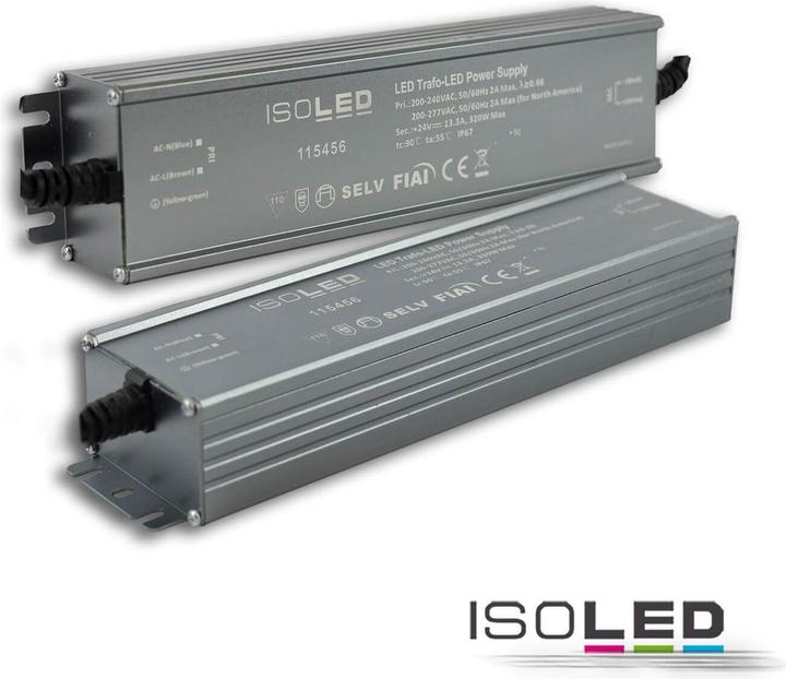 Produktbild Isoled LED Trafo V2, 24V/DC, 0-320W, IP67, SELV