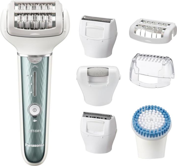 Produktbild Panasonic Epilator ES-EL8C-G503 Operating time (max) 30 min, Number of power levels 3, Wet & Dry, Baltas/Sidab