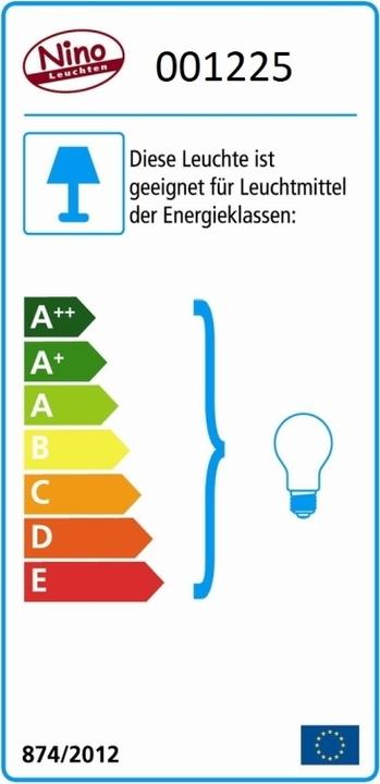 Label énergétique Nino Leuchten London (E14)