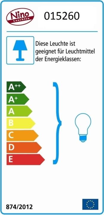 Label énergétique Nino Leuchten London (E14)