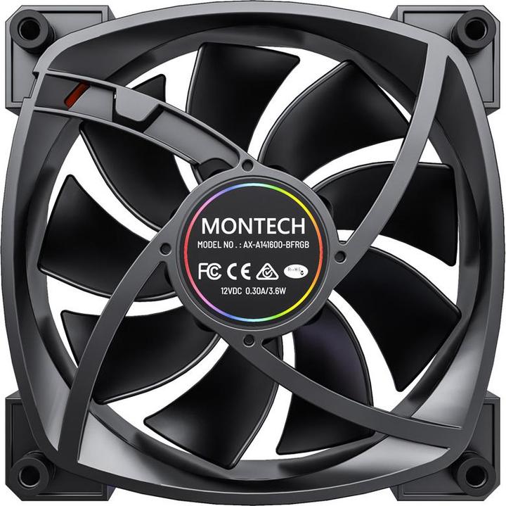 Produktbild Montech RX140 PWM - schwarz (140 mm, 1 x)