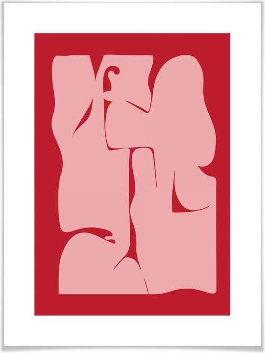 Actual product image Trenddeko Abstract Red (30 x 40 cm)