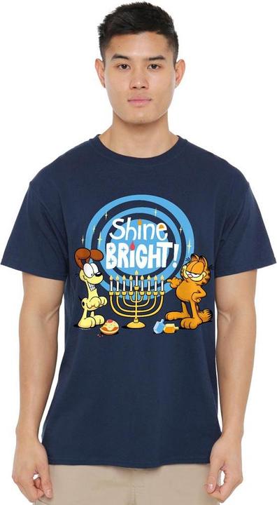 Immagine prodotto Garfield Shine Bright For Hanukkah Maglietta Odie Uomo (4XL)