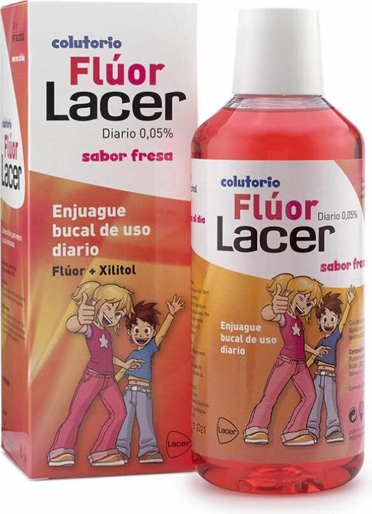 Immagine prodotto Lacer Lacera c Fluoro 0 05 Fragola Collutorio 500ml (500 ml, Collutorio)