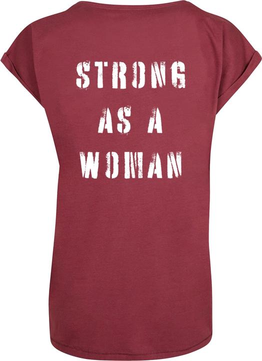 Actual product image Merchcode Ladies WD - Strong As A Woman Extended Shoulder Tee - 116539 (M)