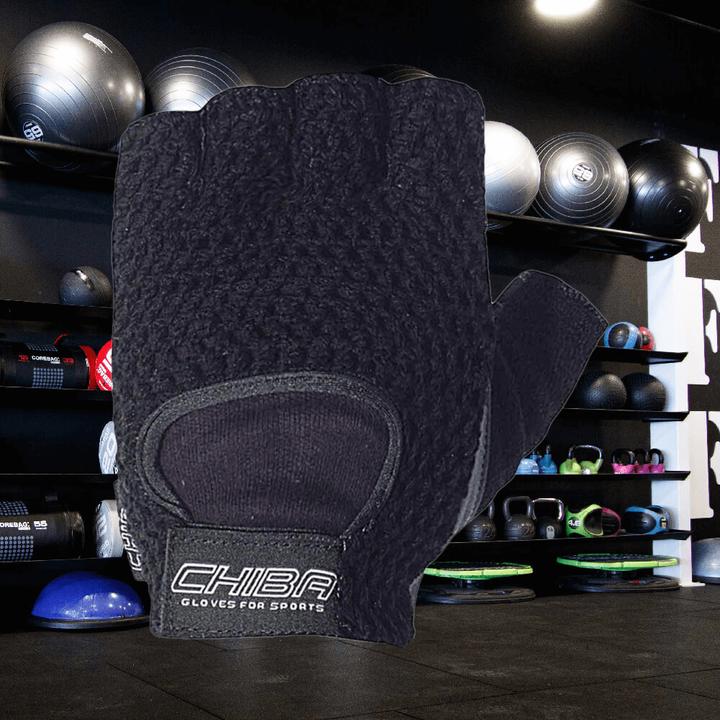 Actual product image Chiba Cycling fitness glove black M (M)