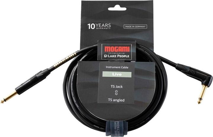 Actual product image Mogami Gold Series Instrument Cable (3 m, 6.3mm jack)