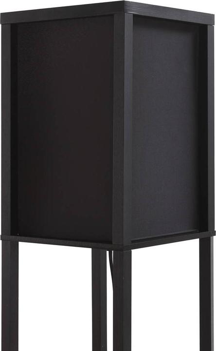 Image du produit Lindby Birta Lampadaire avec étagère, bois, noir (E27)