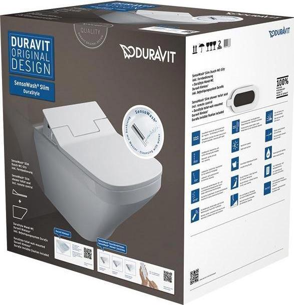 Produktbild Duravit Dusch-WC Komplettanlage DuraStyle fr Sensowash wei wandhngend 631001002004300 mit Dusch-