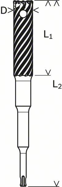Produktbild Bosch Professional Zubehör PRO SDS plus Rebar Cutter Bohrer, 22 x 120 x 300 mm (22 mm)