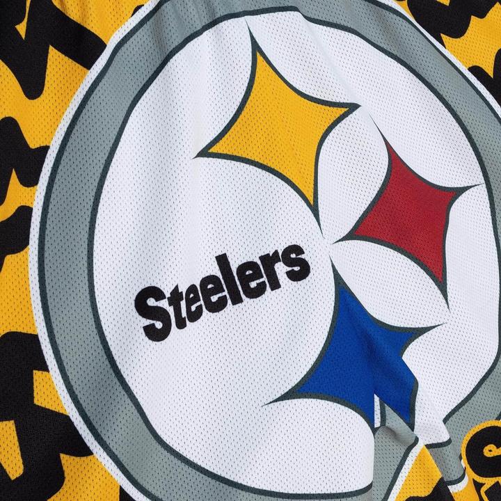 Actual product image Mitchell & Ness M&N Pittsburgh Steelers JUMBOTRON Basketball Shorts - S (S)
