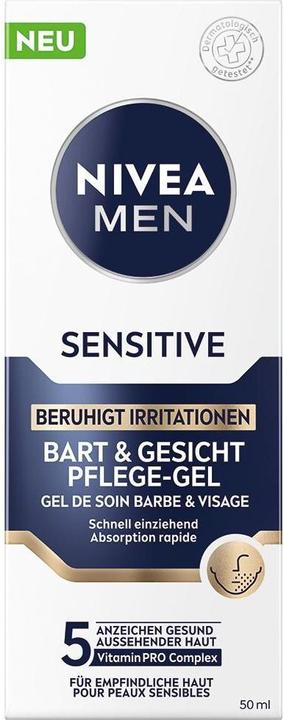 Image du produit NIVEA MEN Gel de soin Sensitive Barbe & Visage (50 ml)