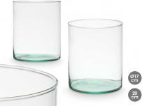Immagine prodotto Giftdecor vaso cilindrico in vetro riciclato 17x20cm (1 x, 17 x 17 x 20 cm)