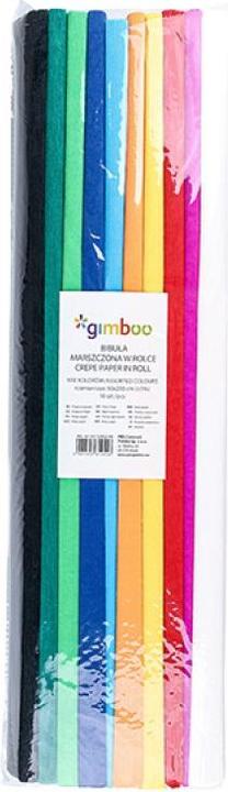 Immagine prodotto Gimboo Carta crespa, rotolo, 50x200cm, 10 pezzi, mix di colori (10 x)