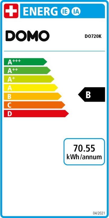 Label énergétique Domo DO720K