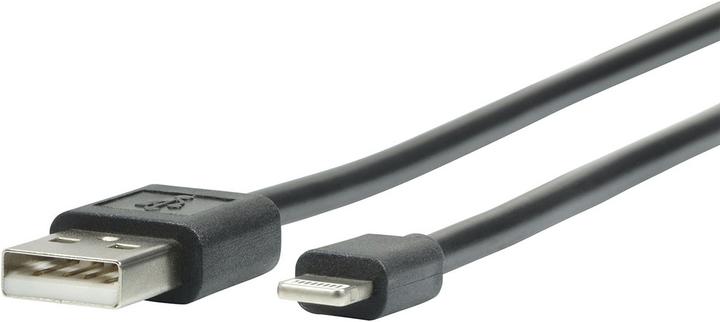 Actual product image Mobilis 001279 Lightning cable 1 m black (1 m)