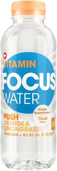 Produktbild Focuswater Push (Orange & Zitronengras, 6 x)