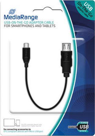 Immagine prodotto MediaRange Cavo USB2.0 / microUSB 0.2m (0.20 m, USB 2.0)