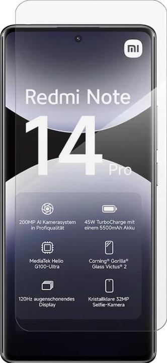 Produktbild Screenguard Panzerglas Schutzfolie Case Friendly Design (1 Stück, Xiaomi Redmi Note 14 Pro)